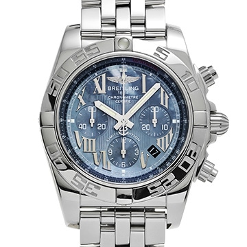 ブライトリング クロノマット 44 MOP ジャパン リミテッド A011BMPPA ブルーシェル メンズ 時計 【中古】【wristwatch】