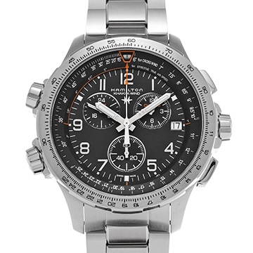 ハミルトン カーキ アビエーション H77912135 ブラック メンズ 時計 【中古】【wristwatch】