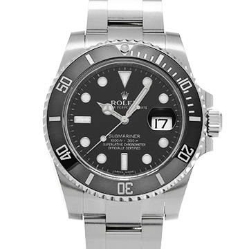ロレックス サブマリーナ デイト 116610LN ブラック メンズ 時計 【中古】【wristwatch】