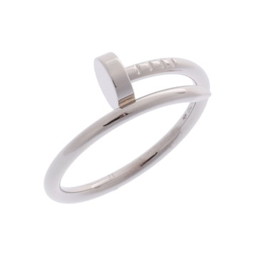 カルティエ ジュストアンクル リング SM #53 シルバー K18ホワイトゴールド WG レディース ジュエリー 【中古】【jewelry】