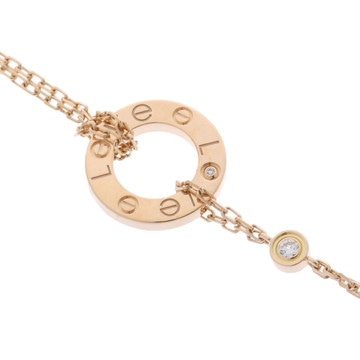 カルティエ ラブサークル ブレスレット 2PD ゴールド CRB6038300 K18イエローゴールド YG レディース ジュエリー 【中古】【jewelry】