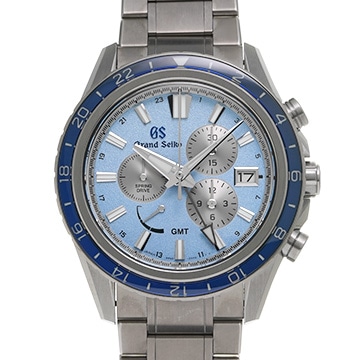 グランドセイコー スポーツコレクション スプリングドライブ クロノグラフ GMT SBGC261 ブルー/シルバー メンズ 時計 【中古】【wristwatch】
