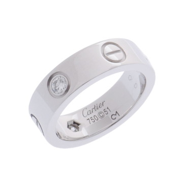 カルティエ ラブリング #51 3PD シルバー B4032551 K18ホワイトゴールド WG レディース ジュエリー 【中古】【jewelry】