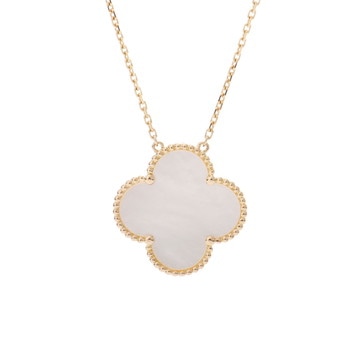 ヴァン クリーフ&アーペル マジックアルハンブラ ネックレス 100周年記念モデル ゴールド K18イエローゴールド YG レディース ジュエリー 【中古】【jewelry】