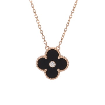 ヴァン クリーフ&アーペル ヴィンテージアルハンブラ ネックレス 2016年ホリデー ゴールド K18ピンクゴールド PG レディース ジュエリー 【中古】【jewelry】