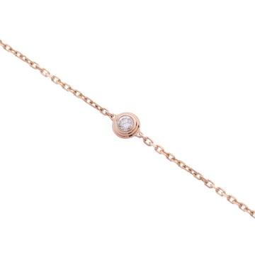 カルティエ ダムール ブレスレット XS ゴールド CRB6045717 K18ピンクゴールド PG レディース ジュエリー 【中古】【jewelry】