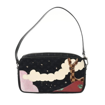 ルイ ヴィトン モノグラムサテン ポシェット コントドゥフェ ノワール M92275 サテン レディース バッグ 【中古】【bag】