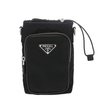 プラダ スマートフォンケース Re-Nylon ブラック 2ZH155 ナイロン レディース バッグ 【中古】【bag】