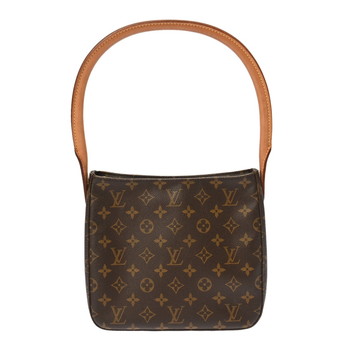 ルイ ヴィトン モノグラム  ルーピング MM  ブラウン M51146 モノグラムキャンバス レディース バッグ 【中古】【bag】