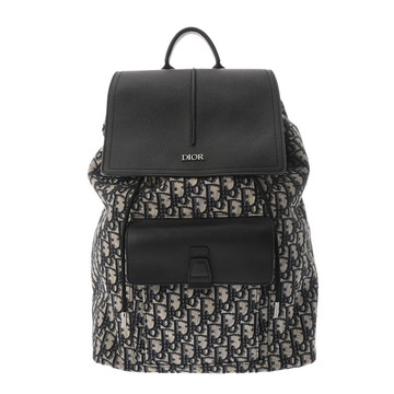 ディオール MOTION バックパック エクリュ/ブルー/ブラック 1ESBA138YKY オブリークジャガードキャンバス/グレインドカーフ ユニセックス バッグ 【中古】【bag】