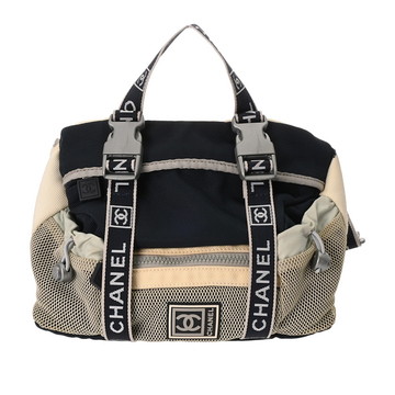 シャネル ボディバッグ ネイビー/アイボリー ナイロン レディース バッグ 【中古】【bag】