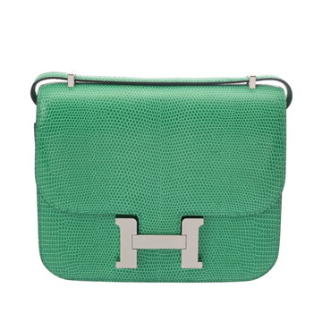 エルメス コンスタンス3 18 ミント リザード レディース バッグ 【未使用】【bag】