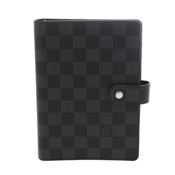 ルイ ヴィトン アジェンダ MM ブラック R20242 ダミエグラフィットキャンバス メンズ 筆記具 【中古】【other】