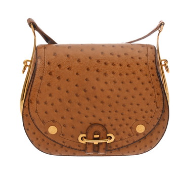 エルメス パスキード チェスナッツ オーストリッチ レディース バッグ 【中古】【bag】