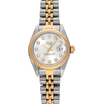 ロレックス デイトジャスト 79173G シルバー/ダイヤモンド レディース 時計 【中古】【wristwatch】