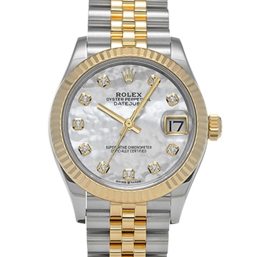 ロレックス デイトジャスト 31 278273NG ホワイトシェル/ダイヤモンド ユニセックス 時計 【中古】【wristwatch】