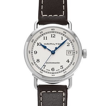 ハミルトン カーキ ネイビー パイオニア H78215553 シルバー メンズ 時計 【中古】【wristwatch】