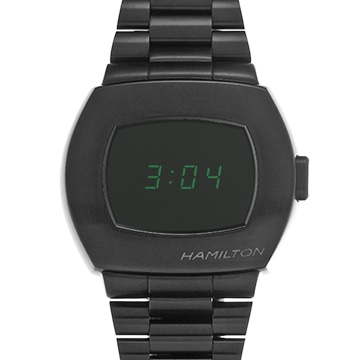 ハミルトン アメリカンクラシック PSR MTX デジタルクォーツ H52434130 ブラック メンズ 時計 【中古】【wristwatch】