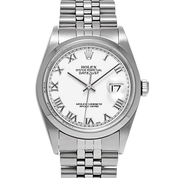 ロレックス デイトジャスト 16200 ホワイト メンズ 時計 【中古】【wristwatch】