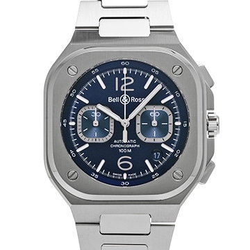 ベル＆ロス BR 05 クロノ ブルースチール BR05C-BU-ST/SST ブルー メンズ 時計 【中古】【wristwatch】