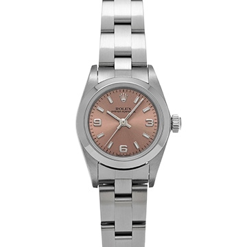ロレックス オイスターパーペチュアル 76080 ピンク レディース 時計 【中古】【wristwatch】