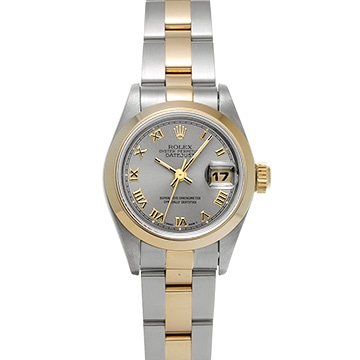 ロレックス デイトジャスト 69163 グレー レディース 時計 【中古】【wristwatch】