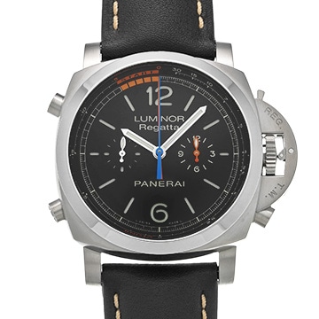 パネライ ルミノール 1950 レガッタ 3デイズ クロノ フライバック オートマティック チタニオ PAM00526 ブラック メンズ 時計 【中古】【wristwatch】