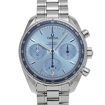 オメガ スピードマスター 38 コーアクシャル 324.30.38.50.03.001 ブルー ユニセックス 時計 【中古】【wristwatch】