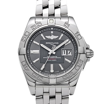 ブライトリング ギャラクティック 41 A493F49PA グレー メンズ 時計 【中古】【wristwatch】