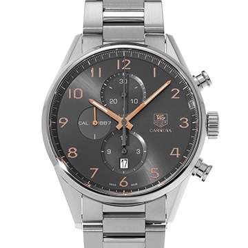 タグ ホイヤー カレラ キャリバー1887 クロノグラフ CAR2013.BA0799 グレー メンズ 時計 【中古】【wristwatch】