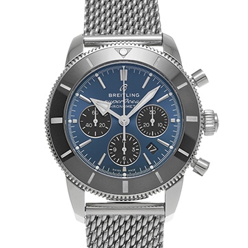 ブライトリング スーパーオーシャン ヘリテージ II B01 クロノグラフ 44 AB0162121C1S1 ブルー/ブラック メンズ 時計 【中古】【wristwatch】