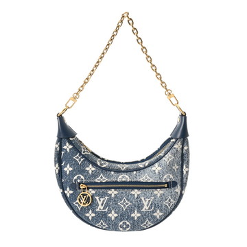 ルイ ヴィトン モノグラムデニム ループ ブルー M81166 デニム レディース バッグ 【中古】【bag】