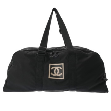 シャネル スポーツ ボストンバッグ ブラック ナイロン レディース バッグ 【中古】【bag】