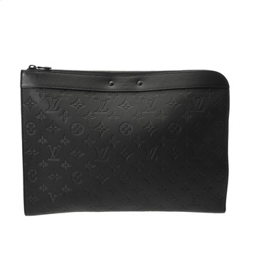 ルイ ヴィトン モノグラムシャドウ ポシェット ジュール ブラック M82080 レザー メンズ バッグ 【中古】【bag】