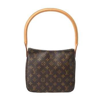ルイ ヴィトン モノグラム  ルーピング MM  ブラウン M51146 モノグラムキャンバス レディース バッグ 【中古】【bag】