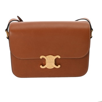 セリーヌ クラシック トリオンフバッグ タン 187363BFN.04LU ナチュラルカーフ レディース バッグ 【中古】【bag】
