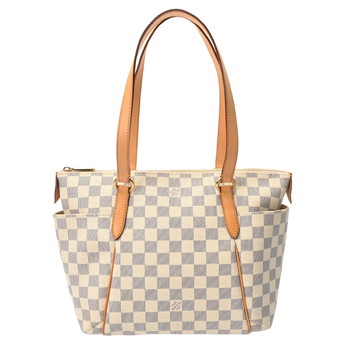 ルイ ヴィトン ダミエアズール トータリー PM 旧型 ホワイト N51261 ダミエアズールキャンバス レディース バッグ 【中古】【bag】