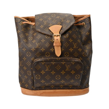 ルイ ヴィトン モノグラム モンスリ GM ブラウン M51135 モノグラムキャンバス レディース バッグ 【中古】【bag】