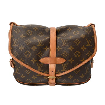 ルイ ヴィトン モノグラム ソミュール 30 ブラウン M42256 モノグラムキャンバス レディース バッグ 【中古】【bag】