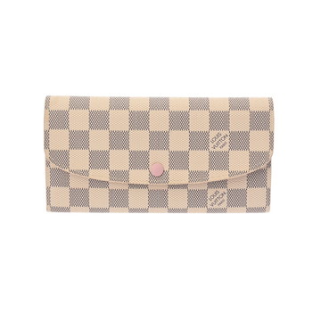 ルイ ヴィトン ダミエアズール ポルトフォイユ エミリー ローズバレリーヌ N41625 ダミエアズールキャンバス レディース 財布 【中古】【purse】