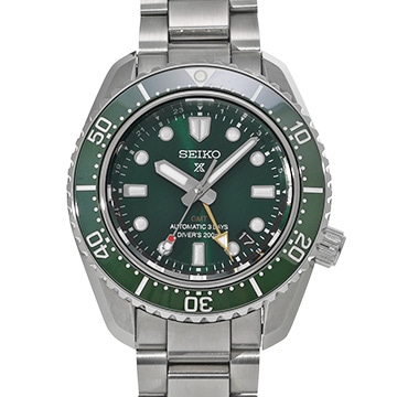 セイコー プロスペックス ダイバースキューバ 1968 メカニカルダイバーズ 現代デザイン GMT SBEJ009 グリーン メンズ 時計 【中古】【wristwatch】