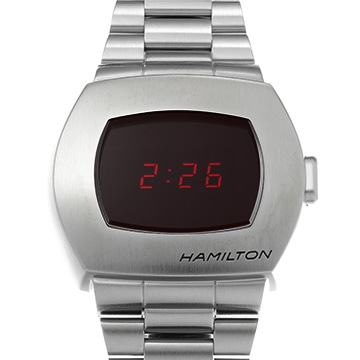 ハミルトン アメリカンクラシック PSR デジタルクォーツ H52414130 ブラック メンズ 時計 【中古】【wristwatch】