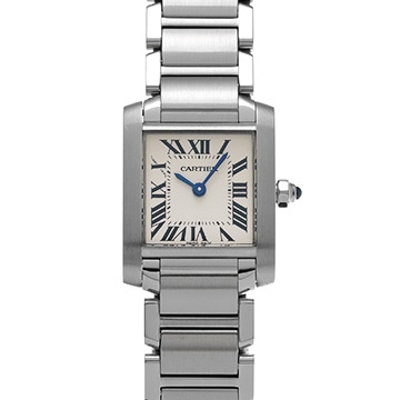 カルティエ タンクフランセーズ SM W51008Q3 シルバー レディース 時計 【中古】【wristwatch】
