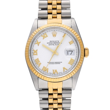 ロレックス デイトジャスト 16233 ホワイト メンズ 時計 【中古】【wristwatch】