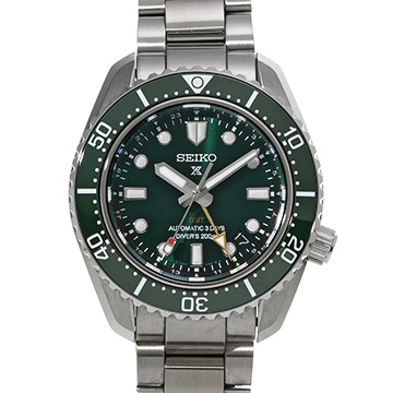 セイコー プロスペックス ダイバースキューバ 1968 メカニカルダイバーズ 現代デザイン GMT SBEJ009 グリーン メンズ 時計 【中古】【wristwatch】