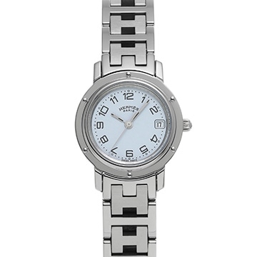 エルメス クリッパー CL4.210.130/3758 ホワイト レディース 時計 【中古】【wristwatch】
