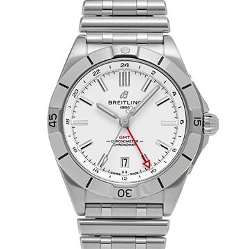 ブライトリング クロノマット オートマチック GMT 40 A3239810A1A1 ホワイト メンズ 時計 【中古】【wristwatch】