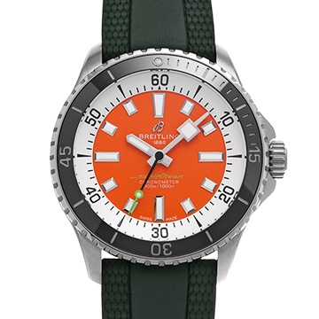 ブライトリング スーパーオーシャン オートマチック 42 ケリー・スレーター リミテッドエディション 1000本限定 A173751A1O1S1 オレンジ メンズ 時計 【中古】【wristwatch】