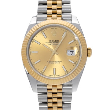 ロレックス デイトジャスト 41 126333 シャンパン メンズ 時計 【中古】【wristwatch】
