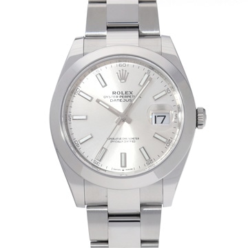 ロレックス デイトジャスト 41 126300 シルバー メンズ 時計 【中古】【wristwatch】
